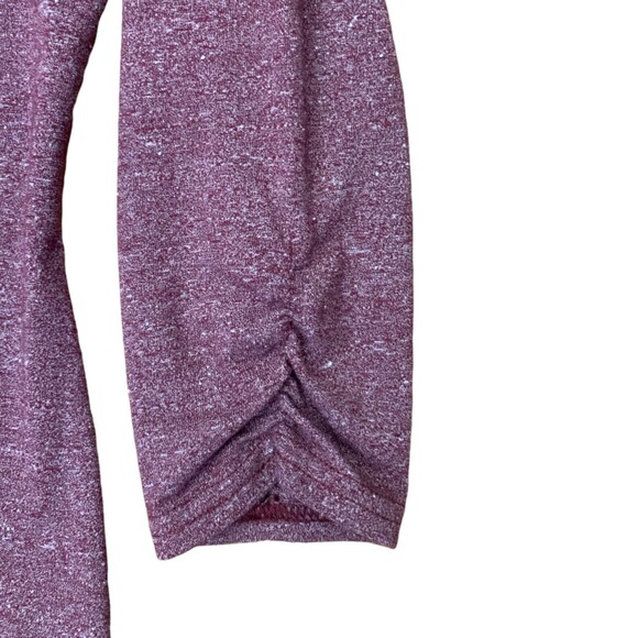 Toad & Co Women's Deep Mauve Crew-Neck 1/2 Sleeve Organic Cotton Midi Dress S - Picture 8 of 9